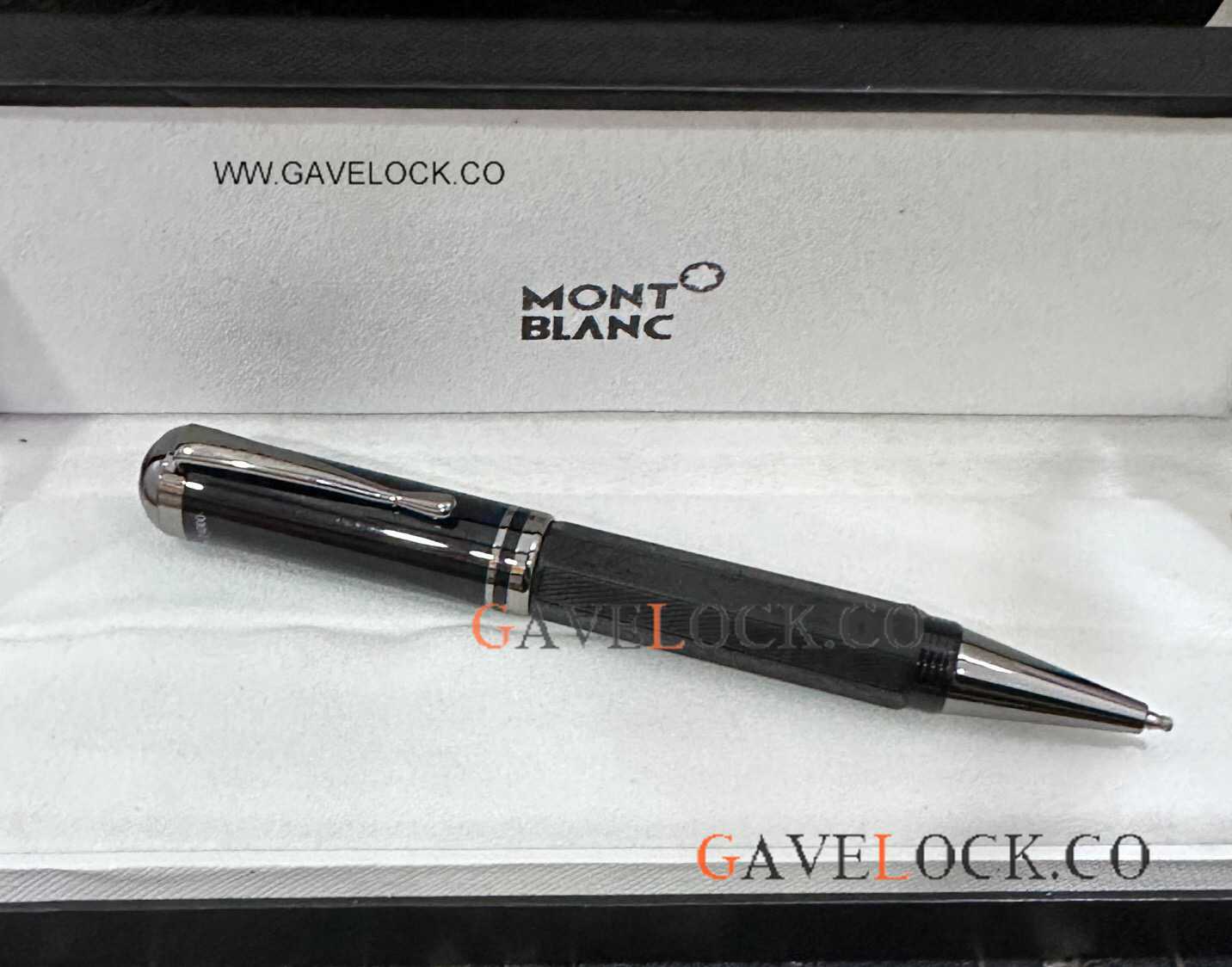 Faux Montblanc Marcel Proust Writers Edition Ballpoint All Black